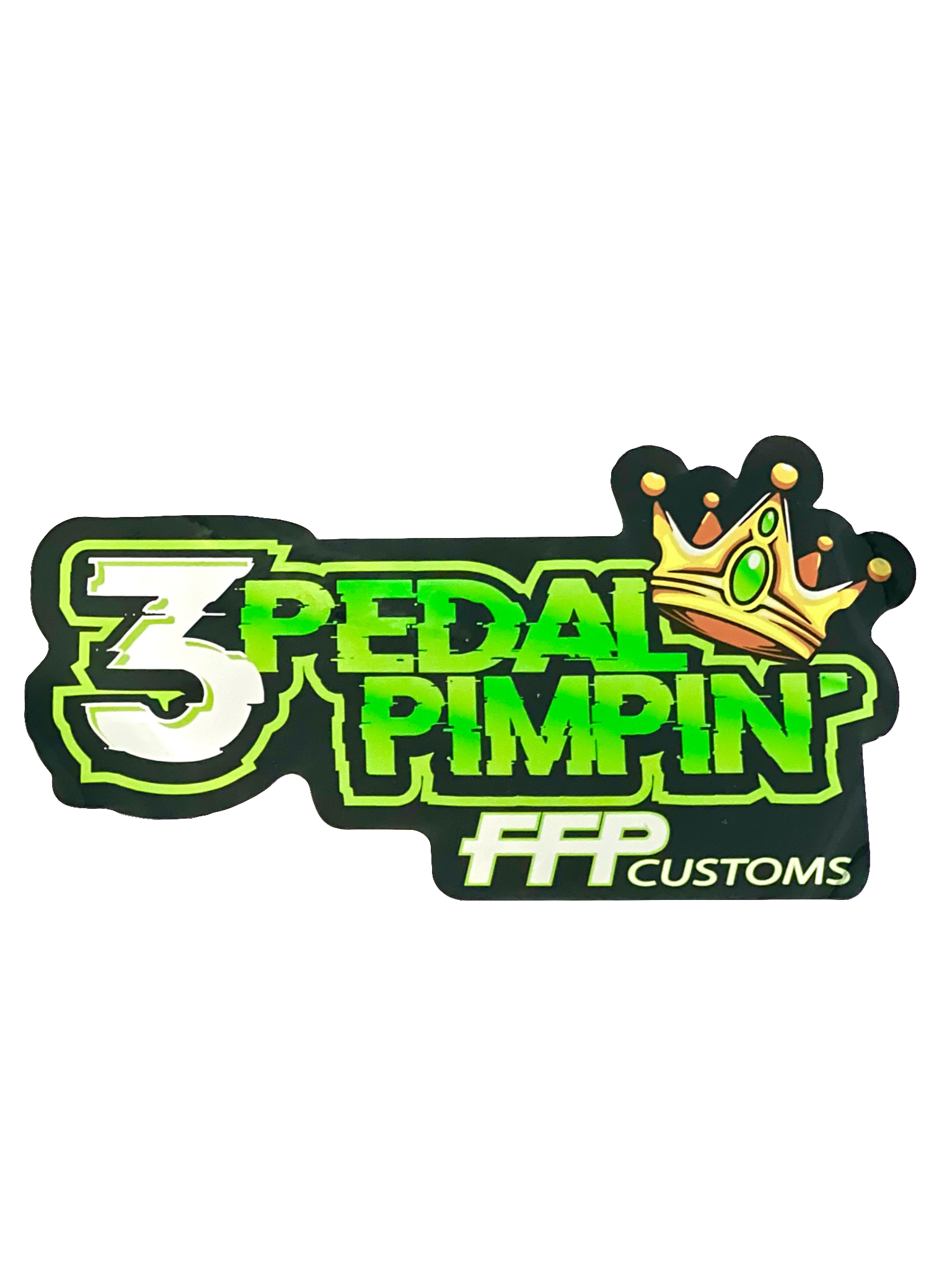 3 Pedal Pimpin' Sticker
