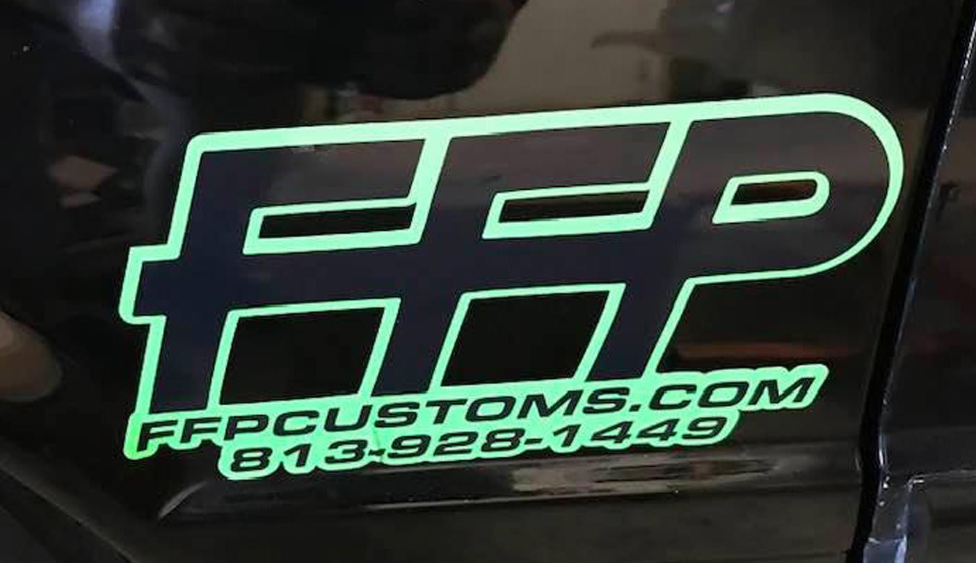 FPP logo on winning car